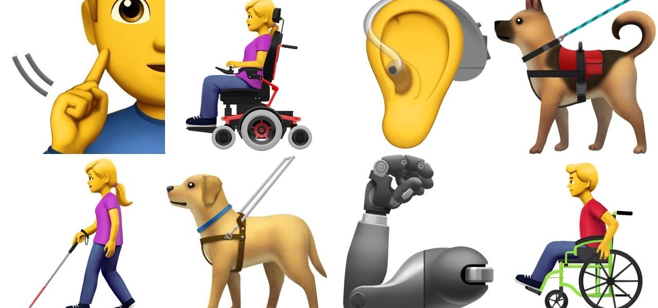 apple emoji unicode niepełnosprawni ios 12