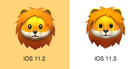 Apple iOS 11.3 emoji