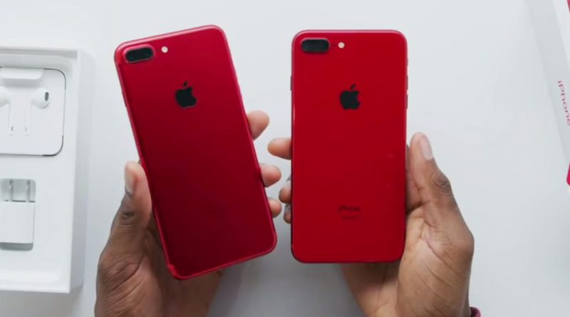 Apple iPhone 8 Plus Product Red unboxing