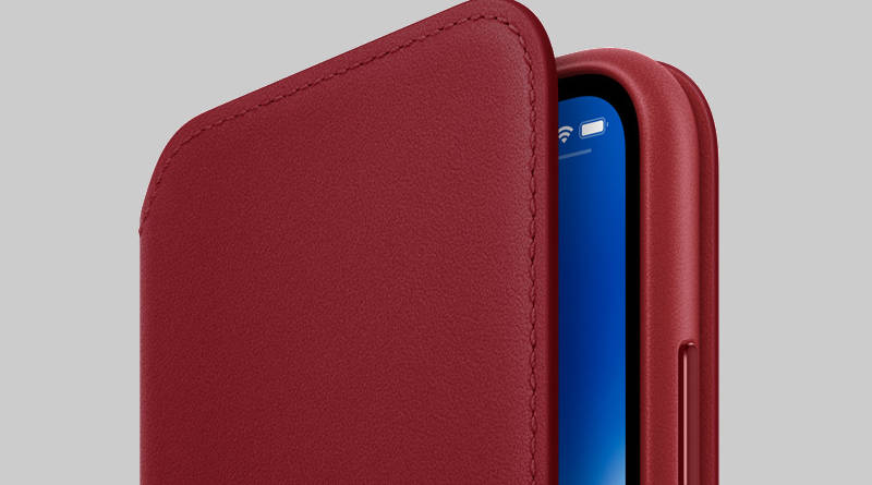 Apple iPhone X PRODUCT(RED) Leather Folio