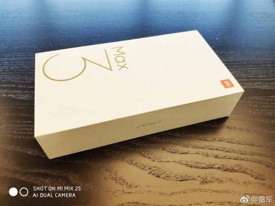 Xiaomi Mi Max 3 zdjęcie pudełko