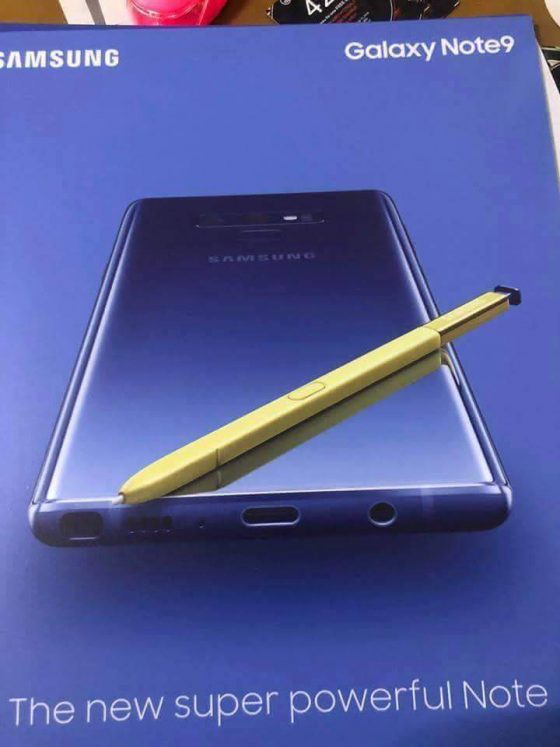 Samsung Galaxy Note 9 cena S Pen nowe funkcje plakat specyfikacja techniczna kiedy premiera