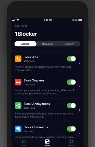 1blocker x najlepsze aplikacje iOS lipiec 2018