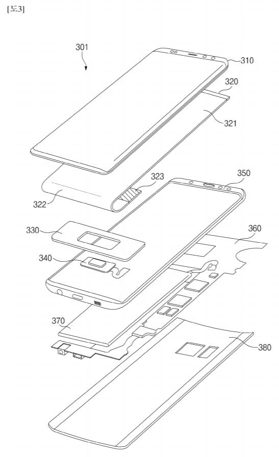 Samsung Galaxy S10 patent optyczny czytnik linii papilarnych specyfikacja techniczna kiedy premiera