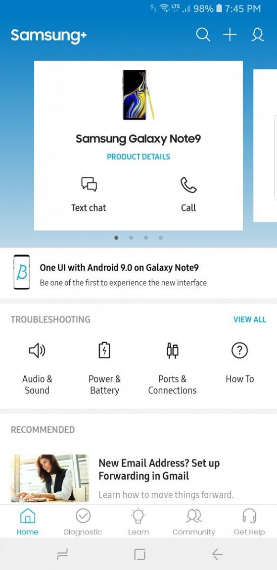 Samsung Galaxy Note 9 Android Pie beta One UI kiedy aktualizacja testy