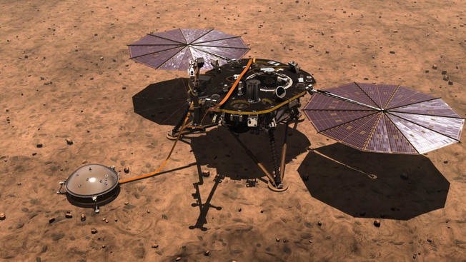 Sonda kosmiczna InSight lądowanie na Marsie NASA kosmos Mars Czerwona planeta gdzie oglądać live stream