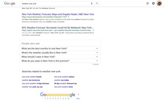 Wyszukiwarka Google z Material Theme