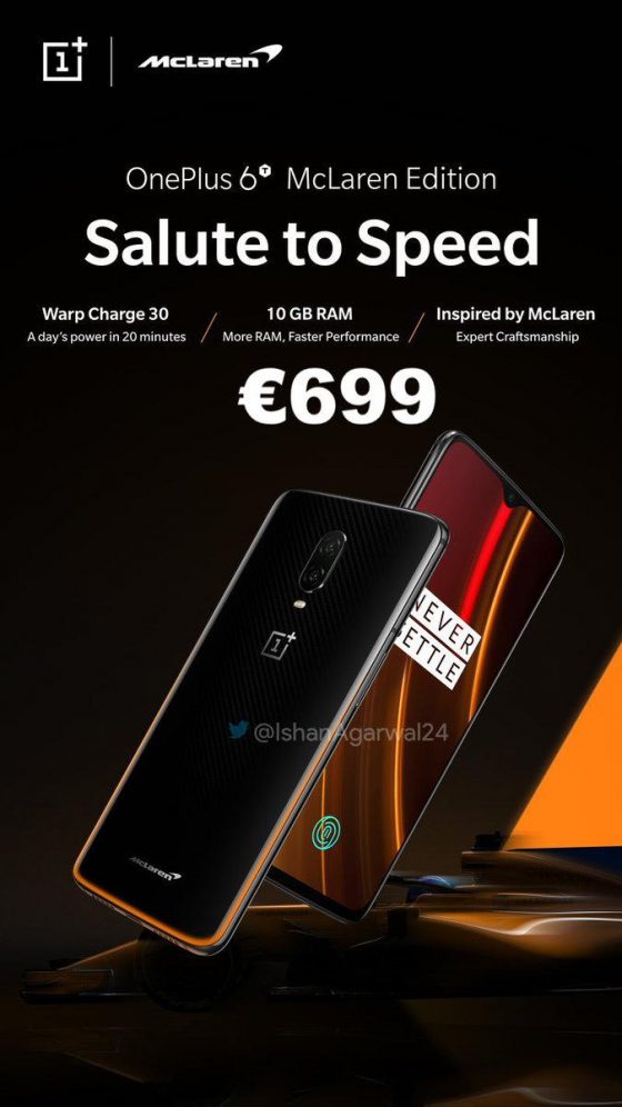 OnePlus 6T McMaren Edition cena opinie gdzie kupić najtaniej w Polsce specyfikacja techniczna kiedy premiera
