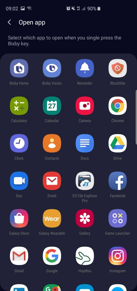 Samsung Galaxy S10 Plus aktualizacja firmware przycisk Bixby zmiana aplikacji tryb Instagram