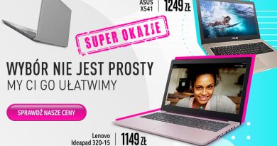 Promocja na laptopy Asus HP Lenovo niskie ceny