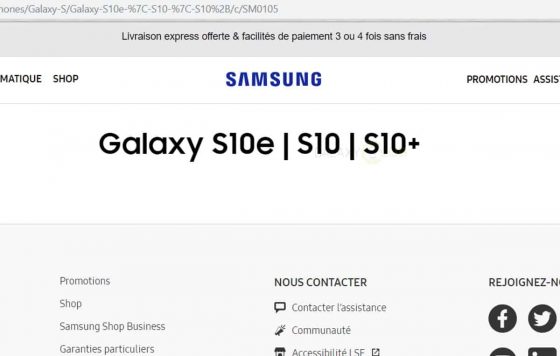 Samsung Galaxy S10e na stronie Samsung Francja cena opinie specyfikacja techniczna kiedy premiera gdzie kupić najtaniej w Polsce