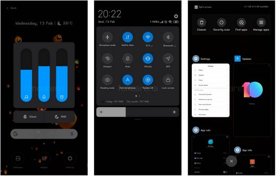 Xiaomi MIUI 10 Global Beta aplikacje dark mode tryb ciemny motyw