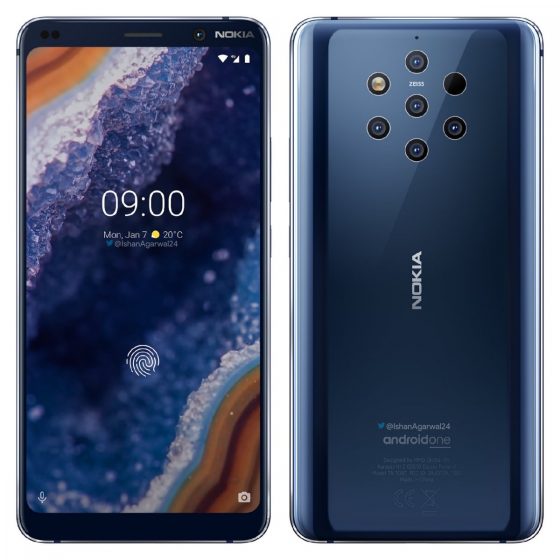 Nokia 9 Pureview rendery kiedy premiera specyfikacja techniczna opinie cena HMD GLobal MWC 2019 gdzie kupić najtaniej w Polsce
