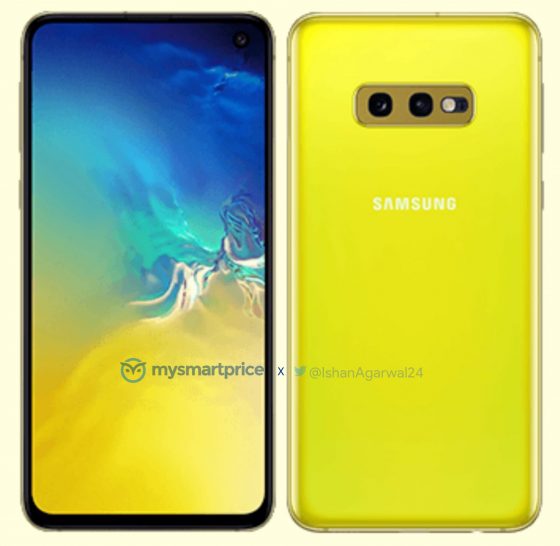 Samsung Galaxy S10e Canary Yellow rendery opinie cena kiedy premiera specyfikacja techniczna gdzie kupić najtaniej w Polsce