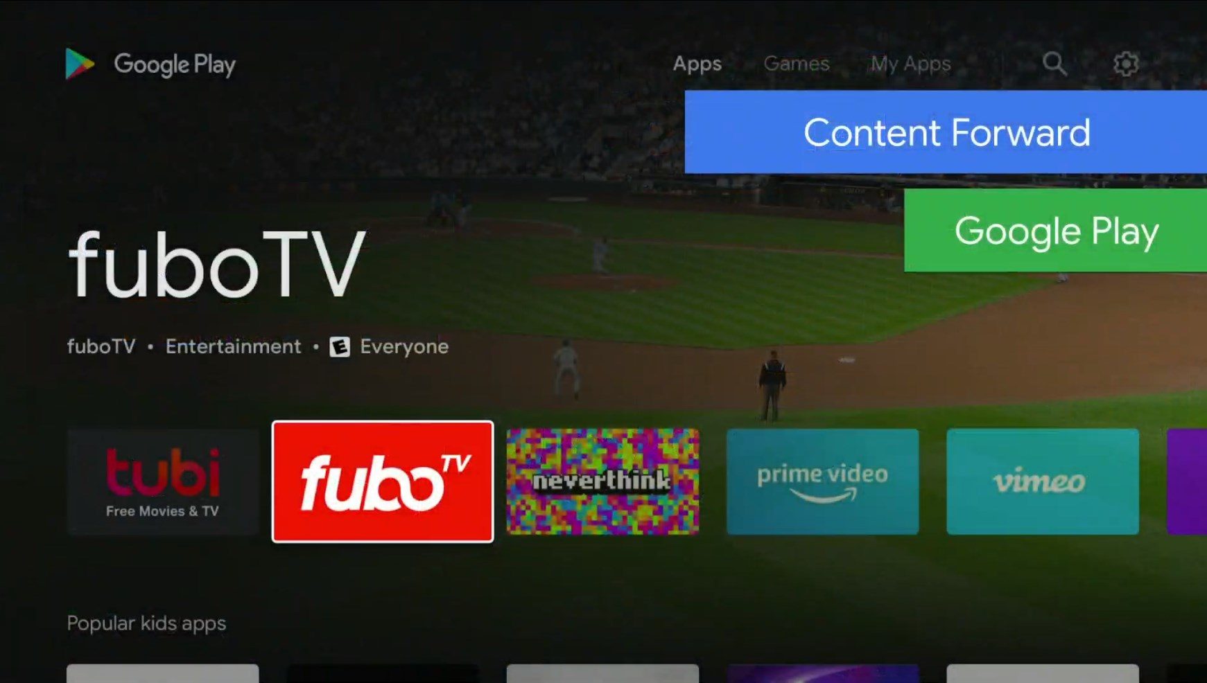 Android TV nowy Sklep Play Google I/O 2019