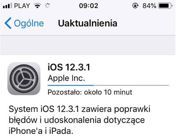 iOS 12.3.1 aktualizacja Apple iPhone co nowego poprawki jakie nowości
