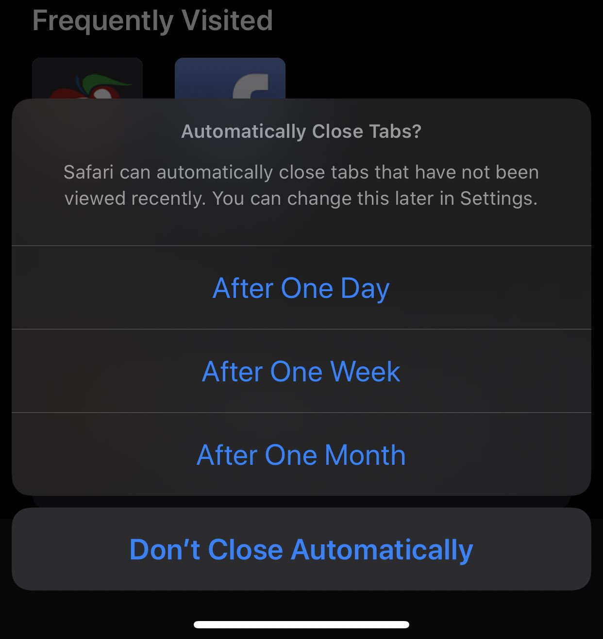 iOS 13 beta Apple iphone automatyczne zamykanie kart w Safari