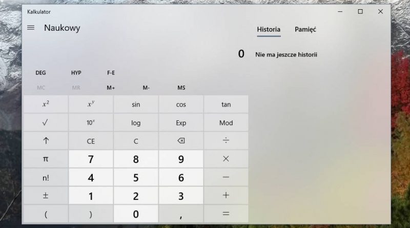 Kalkulator Windows 10 na iOS Android iPhone aplikacja Microsoft