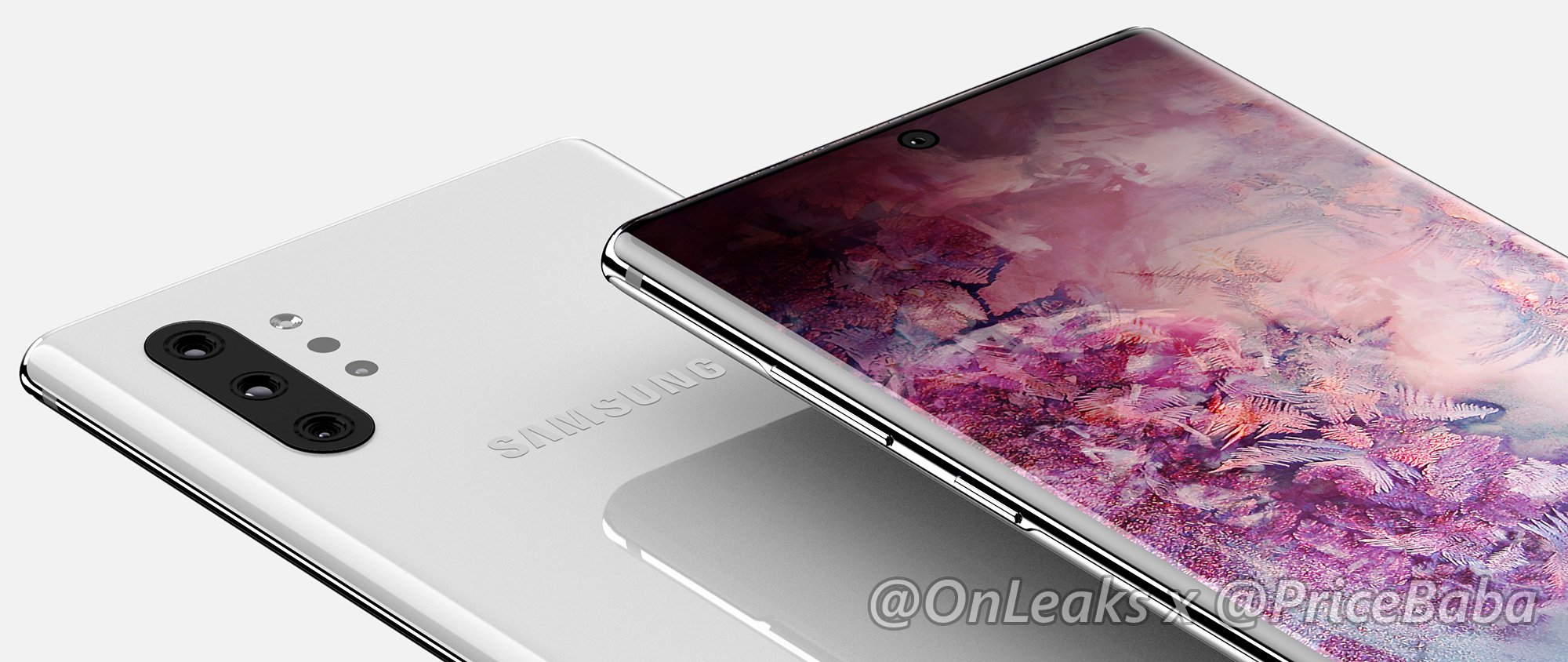 Samsung Galaxy Note 10 Pro rendery Onleaks przecieki wycieki plotki kiedy premiera specyfikacja techniczna Samsung Galaxy A90