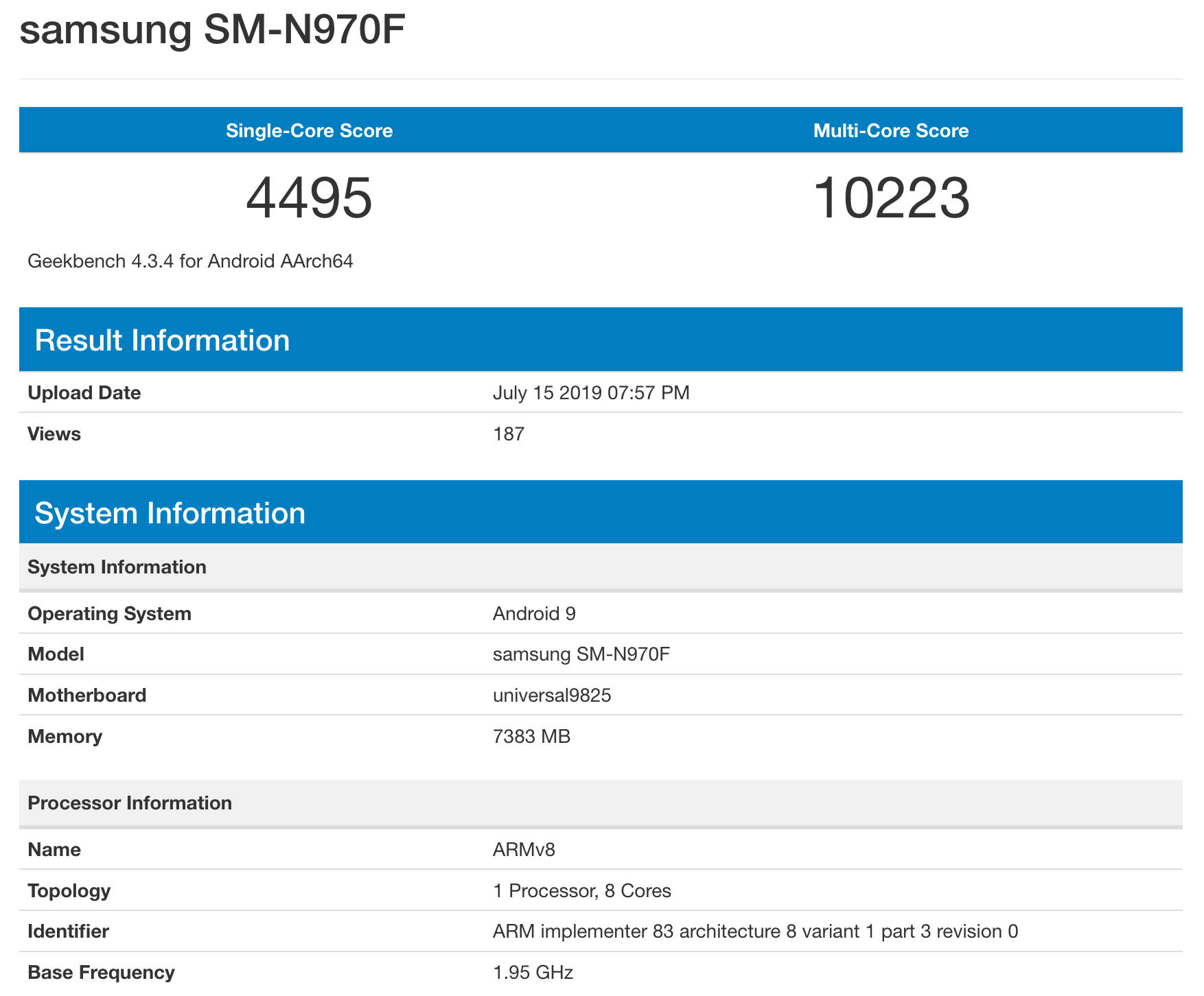 Samsung Galaxy Note 10 Geekbench Exynos 9825 plotki przecieki wycieki kiedy premiera cena specyfikacja techniczna opinie benchmarki