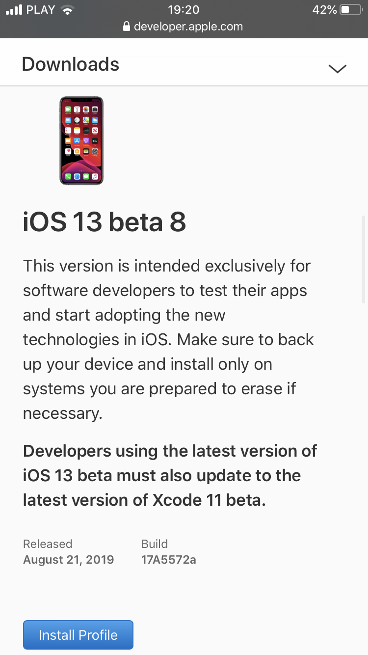 iOS 13 Beta 8 Public Beta 7 Apple iPhone kiedy aktualizacja