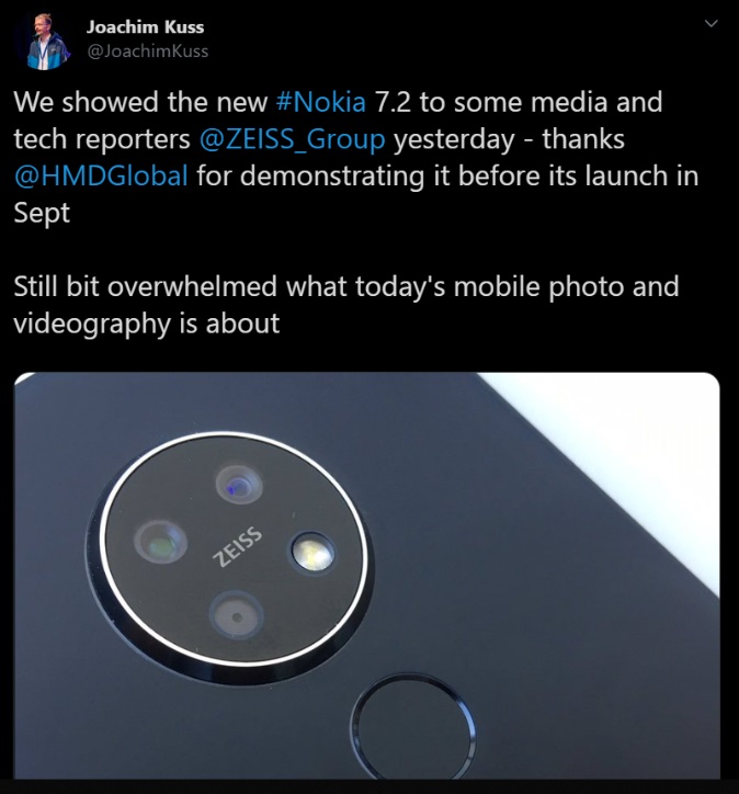 Nokia 7.2 kiedy premiera plotki zdjęcia przecieki wycieki specyfikacja techniczna HMD Global ZEISS
