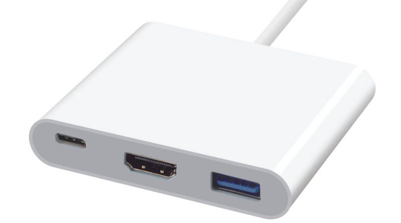 Apple przejściówka z USB C na cyfrowe AV