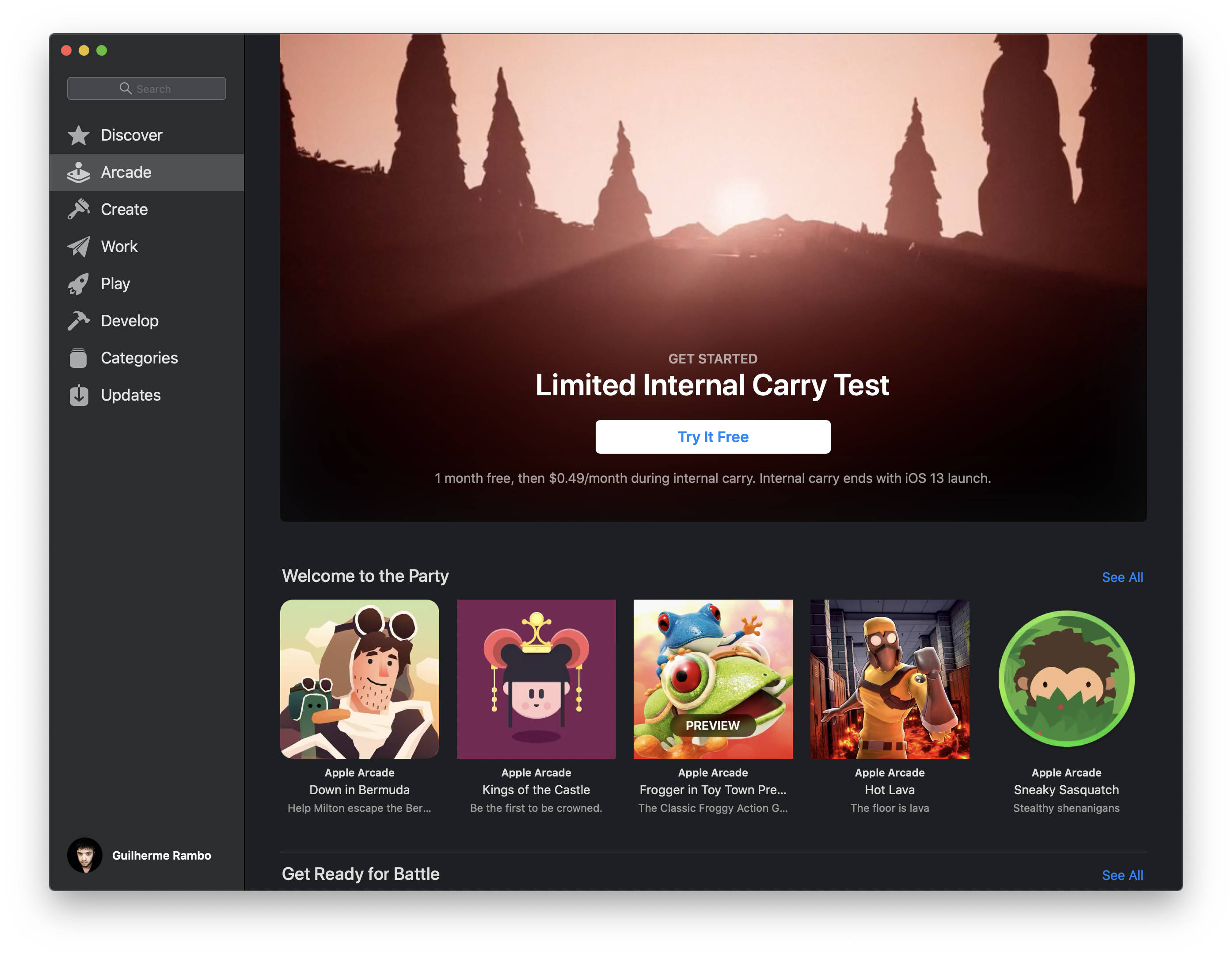 Testy Apple Arcade beta Mac App Store usługa do gier kiedy premiera iOS 13