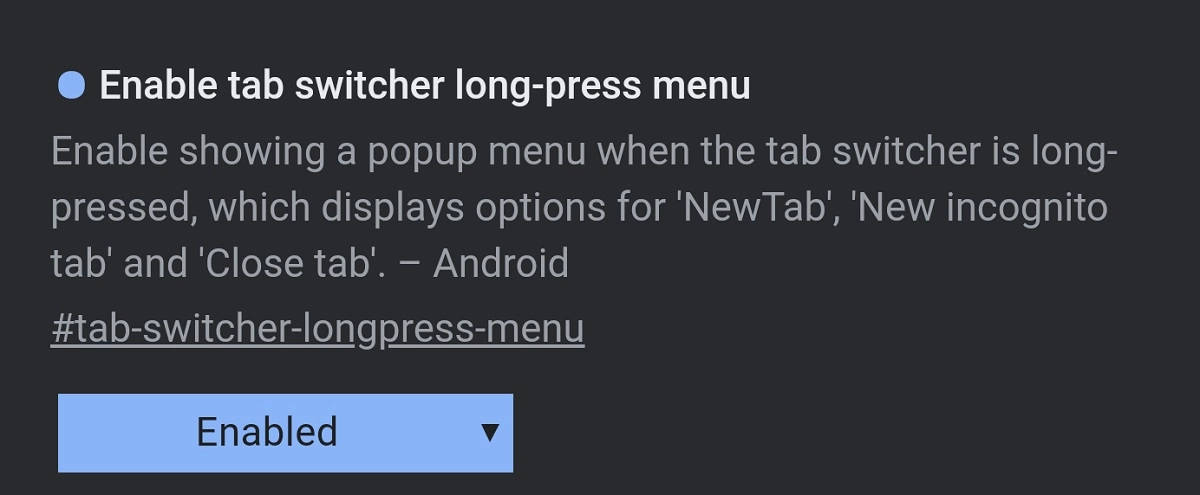 Google chrome na Androida nowe menu przycisk przełączania kart