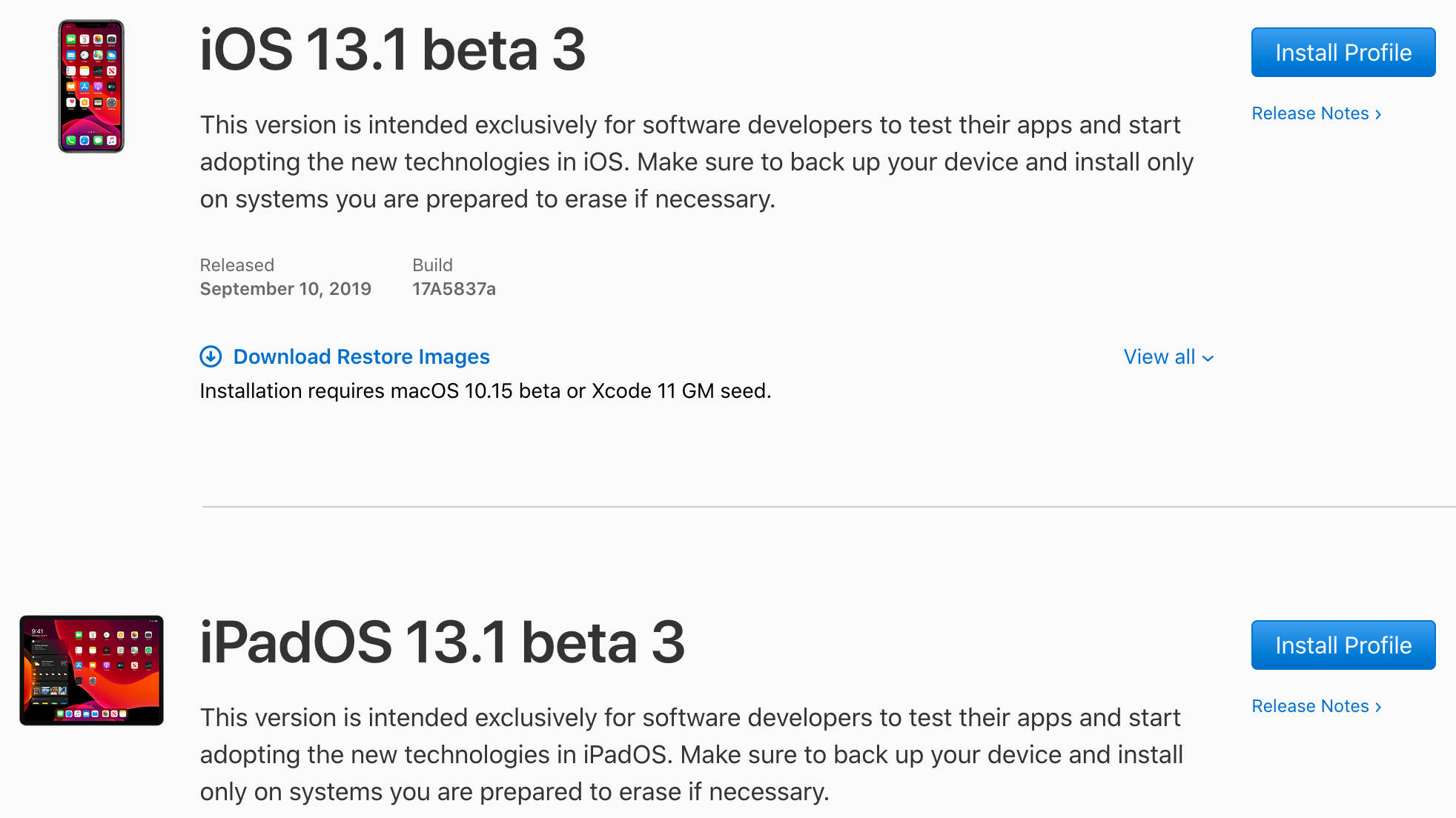Apple iOS 13.1 beta 3 kiedy premiera aktualizacja iPhone dla wszystkich iPadOS 13.1