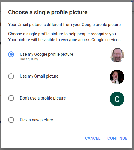 zdjęcie profilowe konto Google Gmail awatar aplikacje G Suite