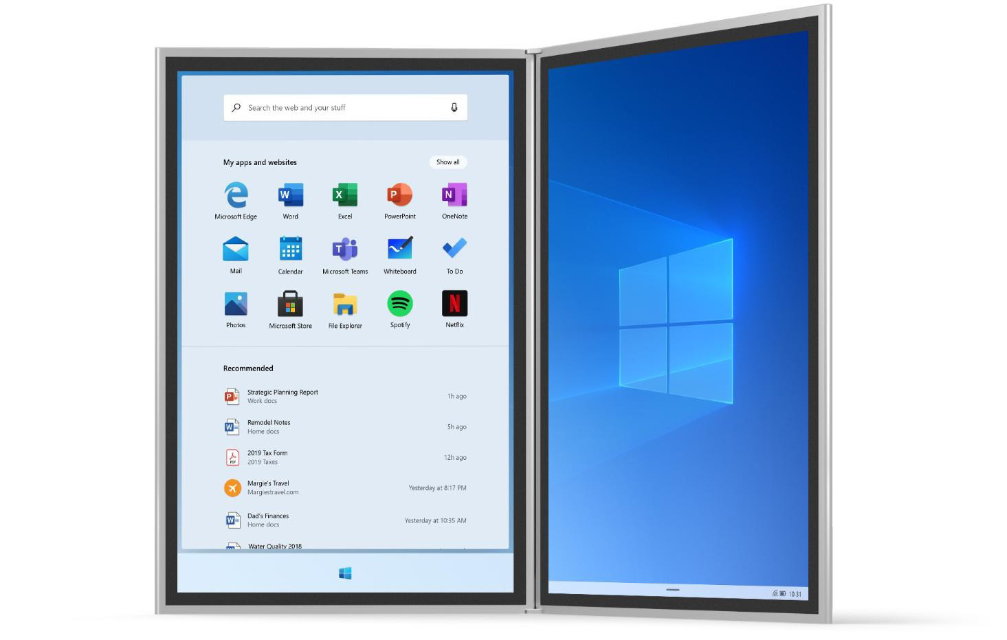 Windows 10X nowe menu Start jak wygląda na jakie urządzenia kiedy premiera