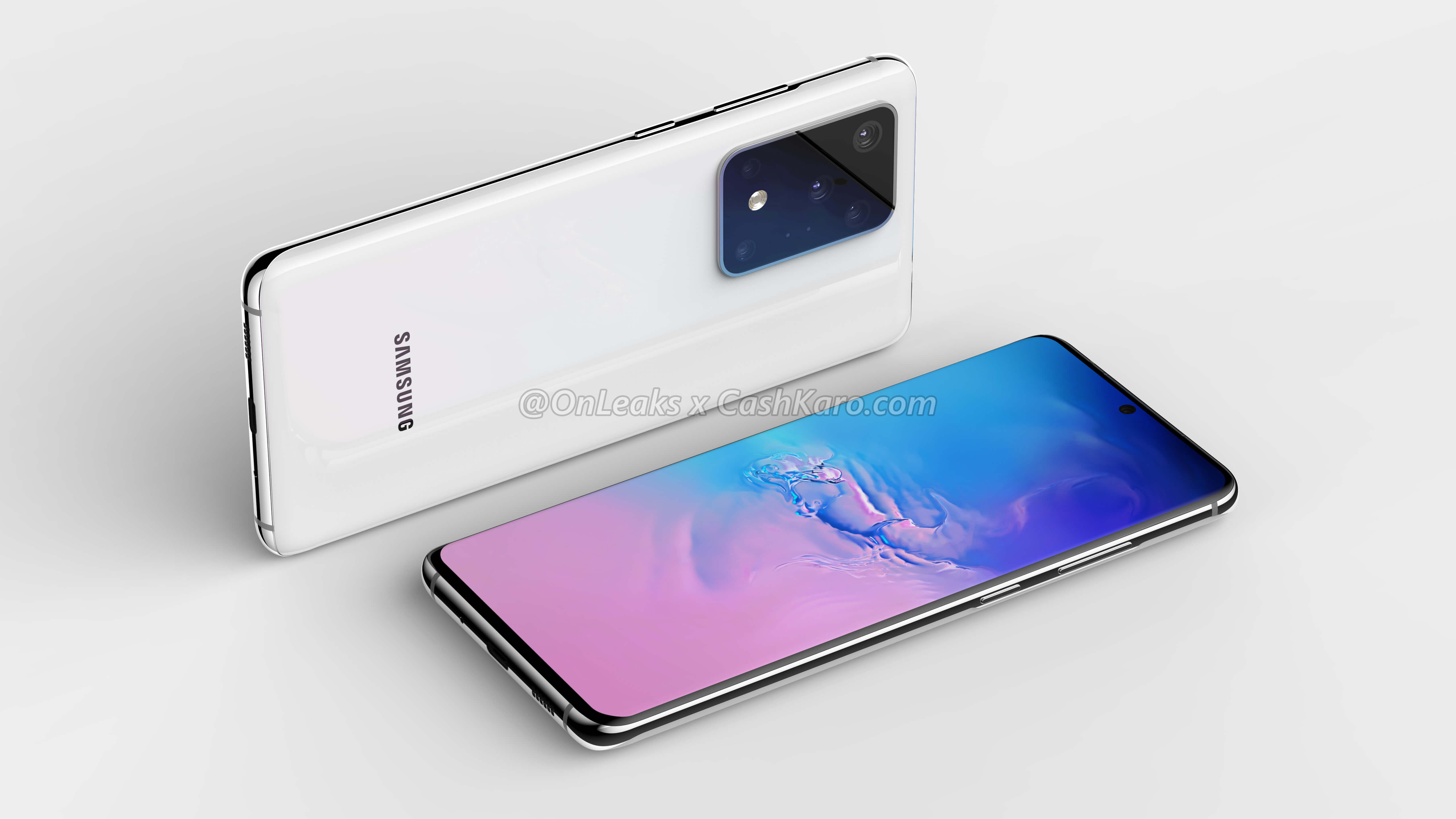 Samsung Galaxy S11 Plus rendery Onleaks specyfikacja techniczna aparat plotki przecieki wycieki kiedy premiera design