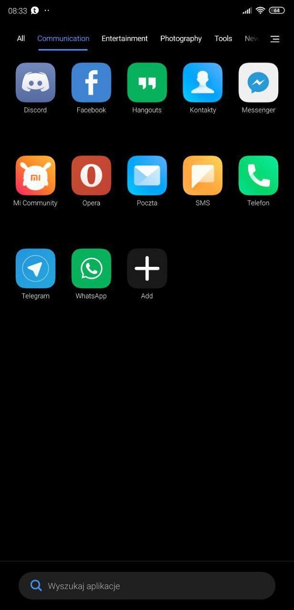 MIUI 11 laucnher aplikacji Xiaomi szuflada aplikacj aktualizacja