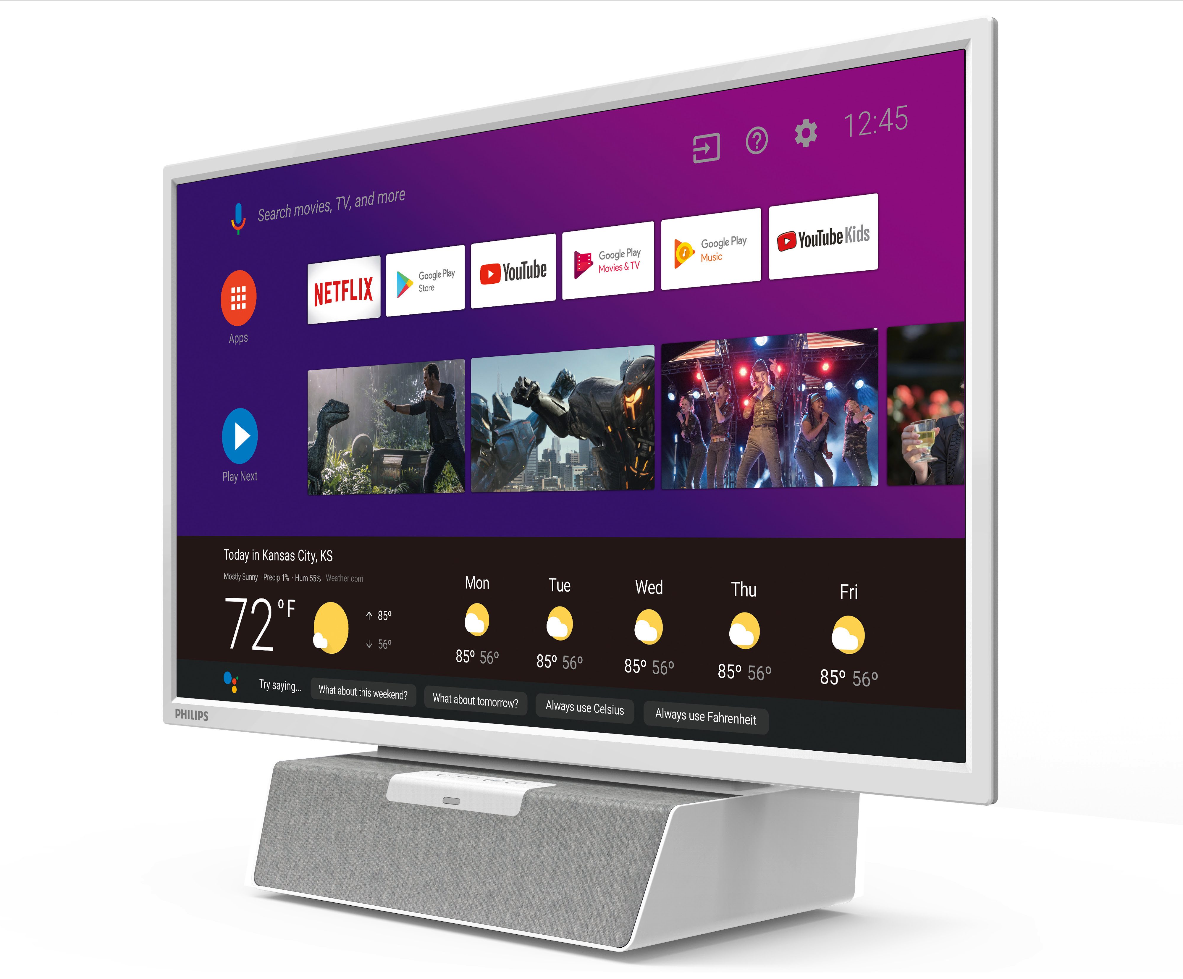 Philips telewizor do kuchni Android TV z Asystent Google