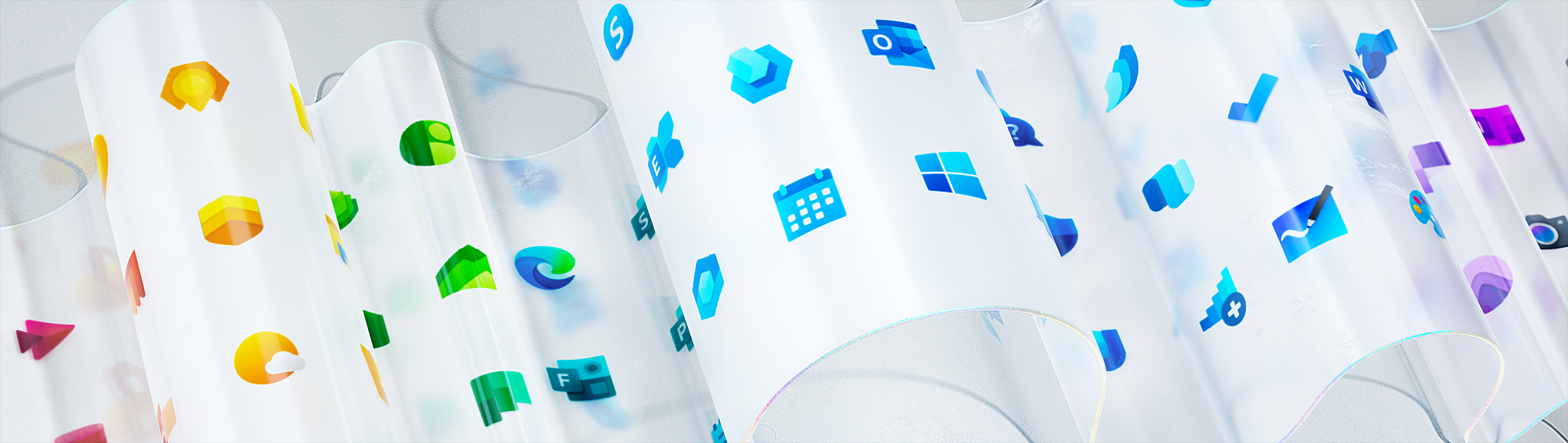 nowe logo Windows 10 Fluent Design Microsoft nowe ikony ikonki