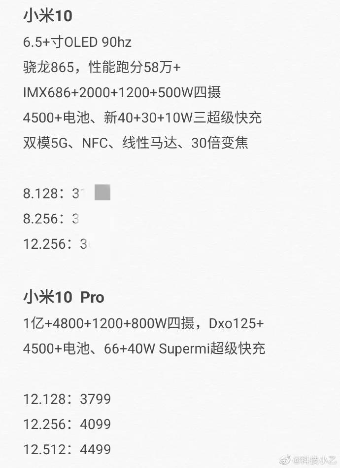 Xiaomi Mi 10 Pro cena specyfikacja kiedy premiera plotki dane techniczne przecieki wycieki