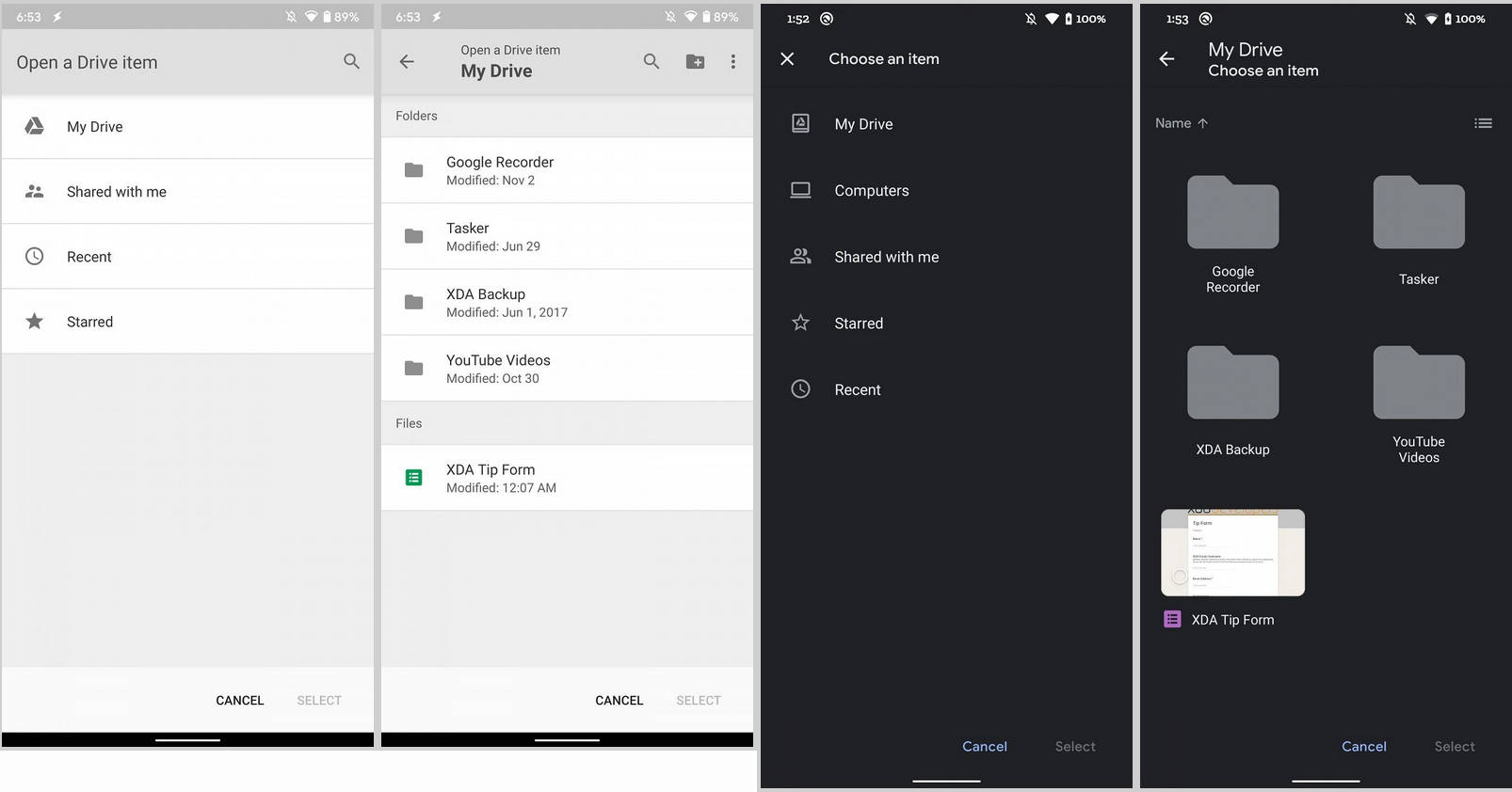 Dysk Google Gmail testy nowe UI design załączniki skanowanie