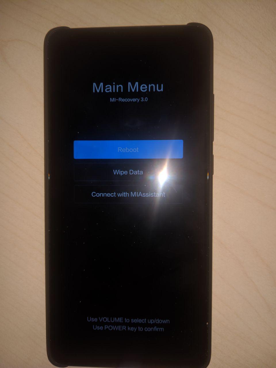 Xiaomi Mi 9T Pro tapeta błąd MIUI zablokowany telefon