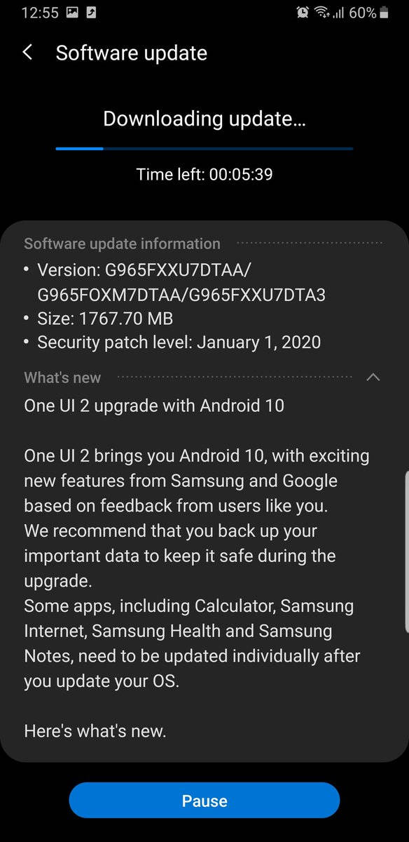 Aktualizacja One UI 2.0 Android 10 dla Samsung Galaxy S9 Plus w Polsce