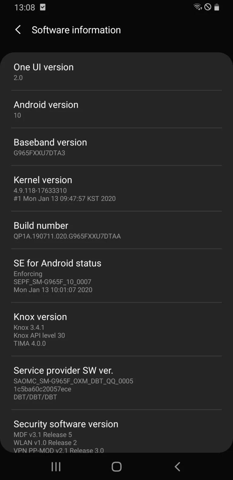 Aktualizacja One UI 2.0 Android 10 dla Samsung Galaxy S9 Plus w Polsce