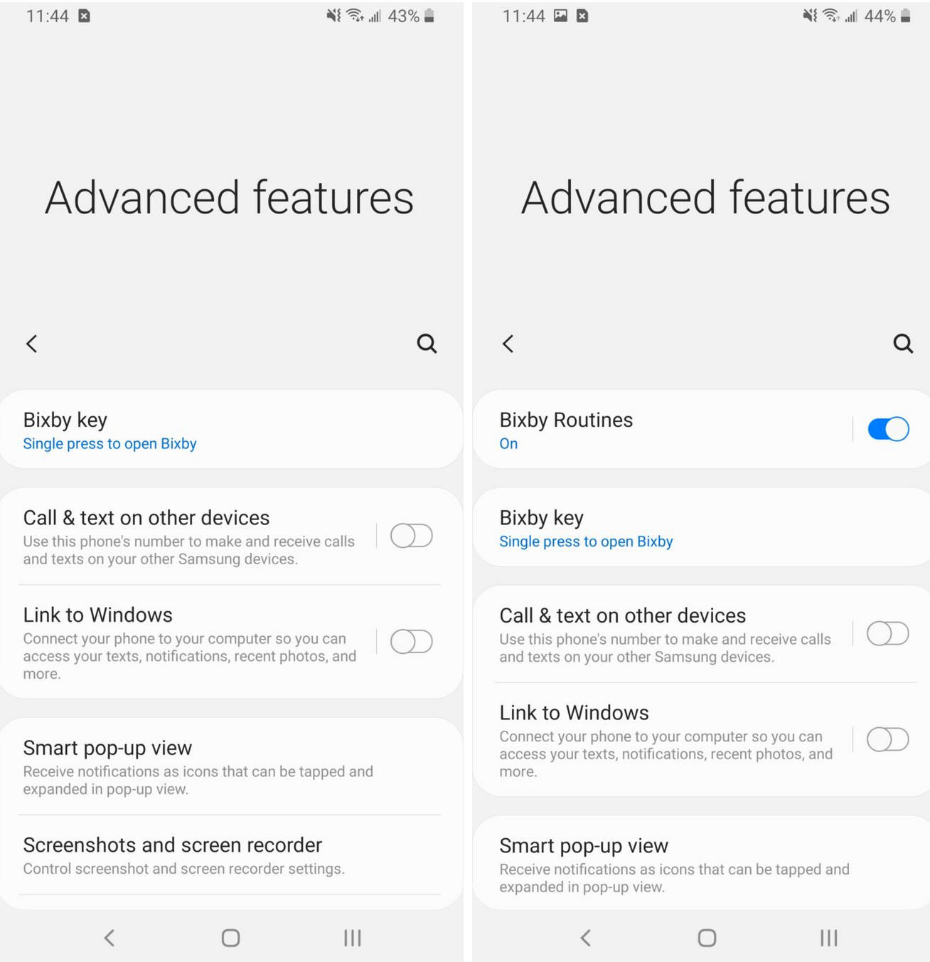 Bixby Routines samsung Galaxy S9 Galaxy Note 9 One UI 2