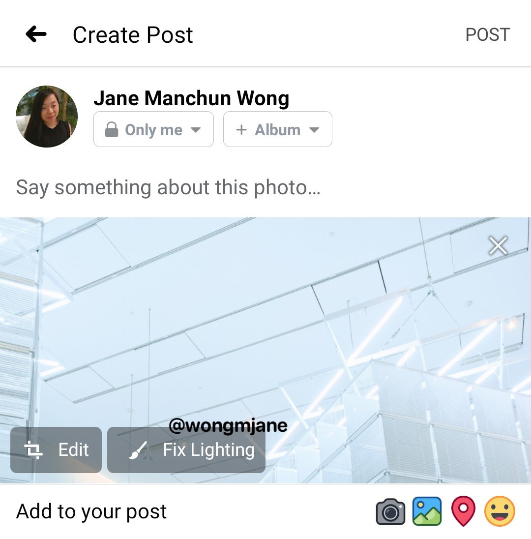 Facebook na Androida sugestie edycja obrazów