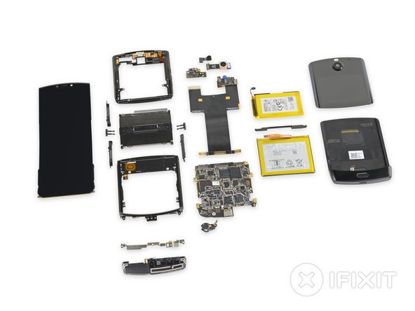 ifixit naprawa Motorola Razr 2019 składany smartfon specyfikacja dane techniczne opinie