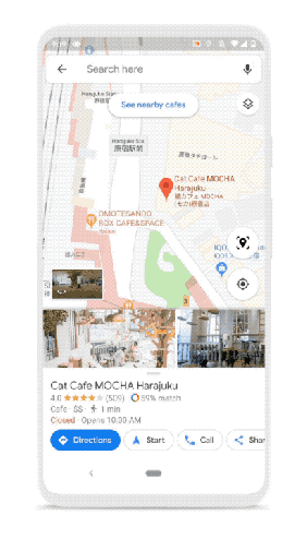 Mapy Google Maps aplikacje nowy przycisk Live View w AR