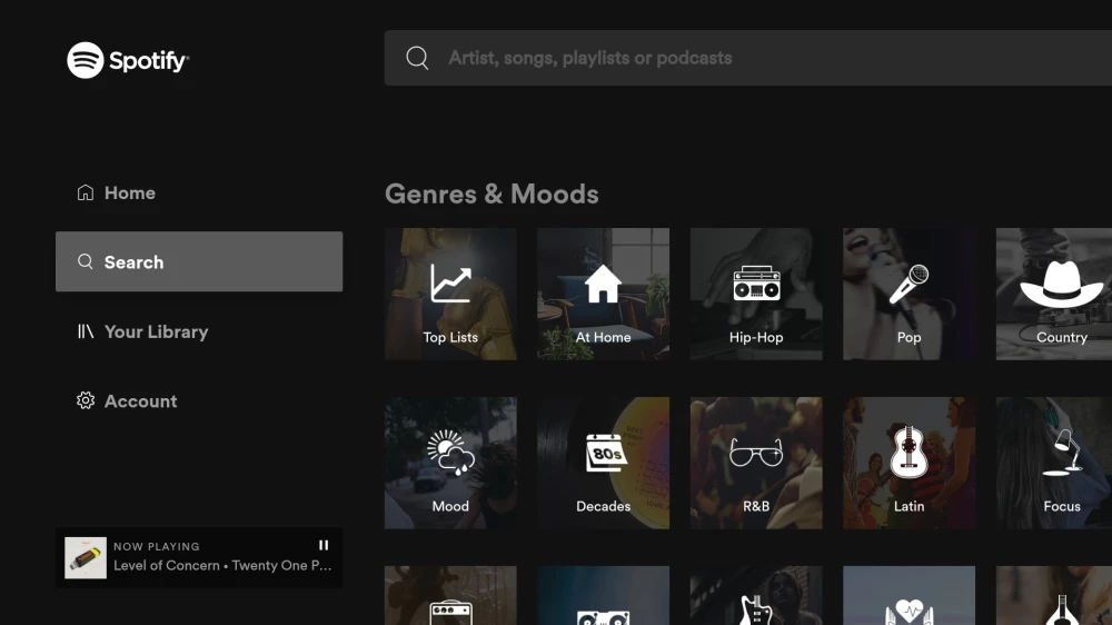 nowa aplikacja Spotify na Android TV aplikacje na telewizory