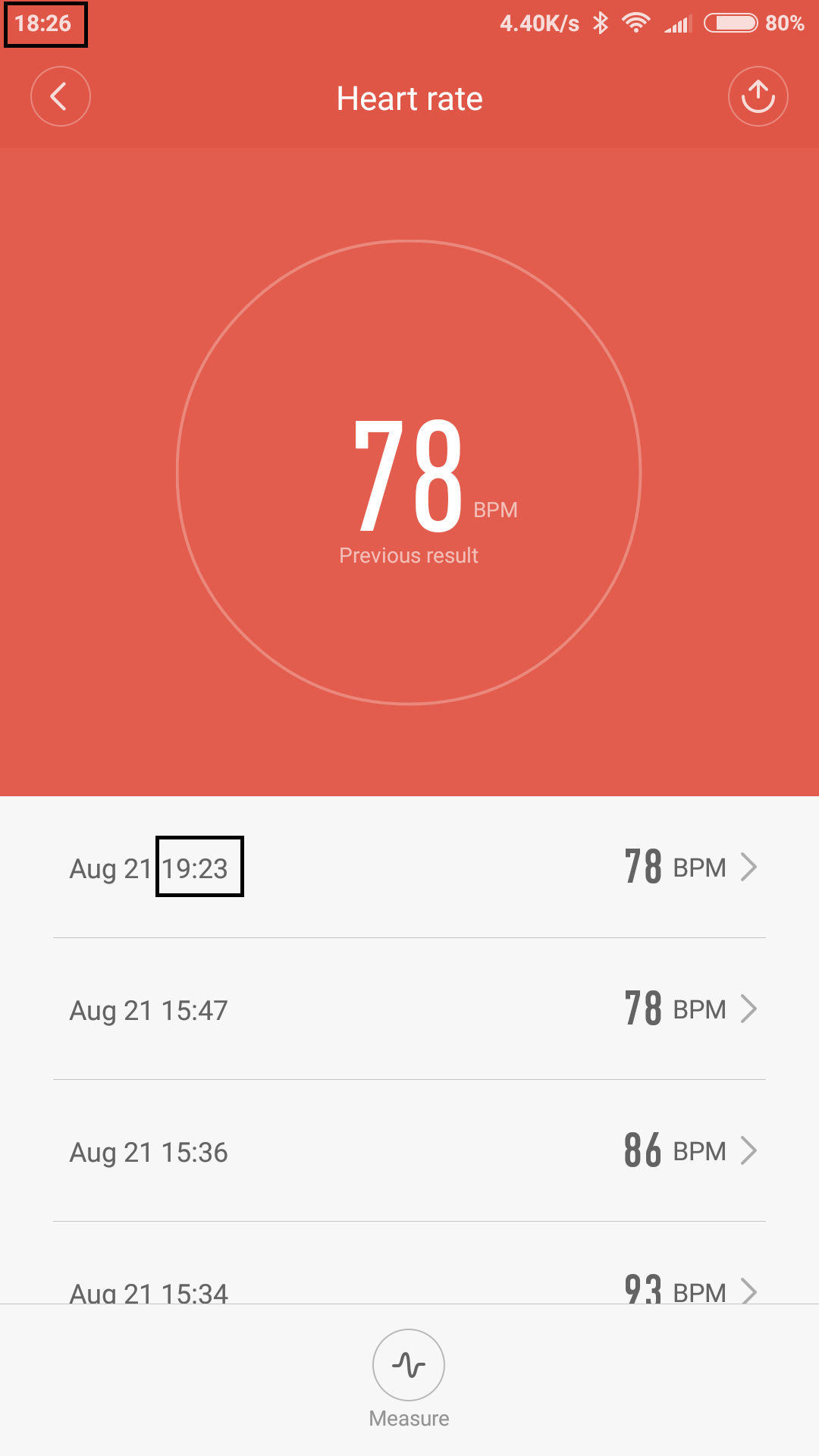 opaska Xiaomi Mi Band 4 dane z pulsometr jak udostępnić na inne aplikacje udostępnianie tętna
