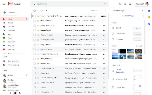 poczta e-mail Google Gmail szybkie ustawienia