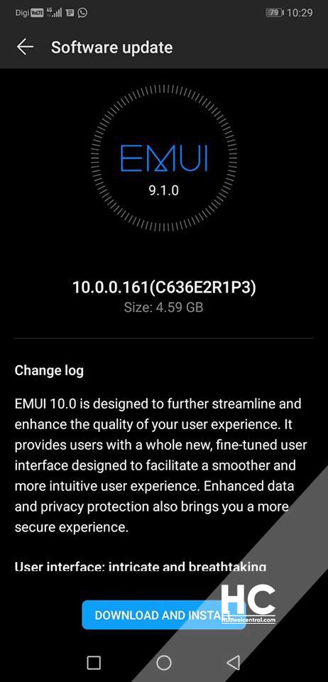 aktualizacja EMUI 10 Stable Android 10 dla Huawei P20 Pro Mate 10 Pro kiedy