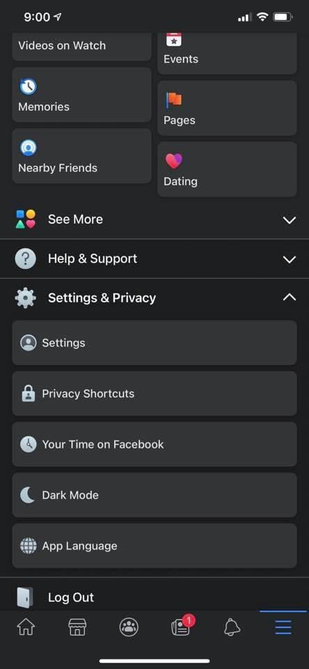 Facebook na iOS jak włączyć dark mode w aplikacji na iPhone ciemny motyw